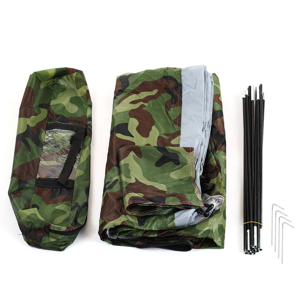Tent for 2 Person Single Layer Camouflage Lightweight Backpacking