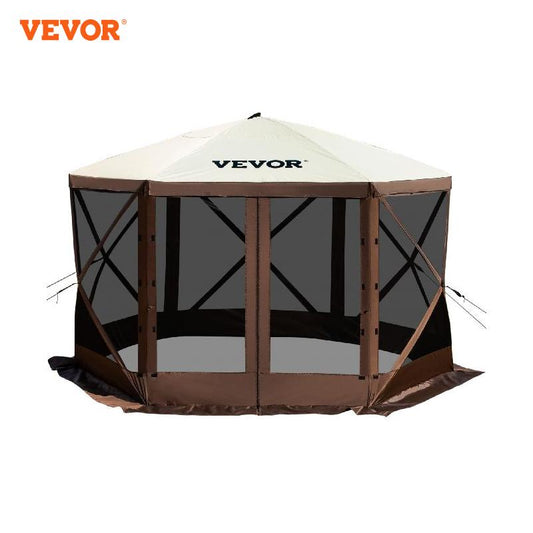 VEVOR Pop-up Camping Gazebo  Shelter 6 Sided