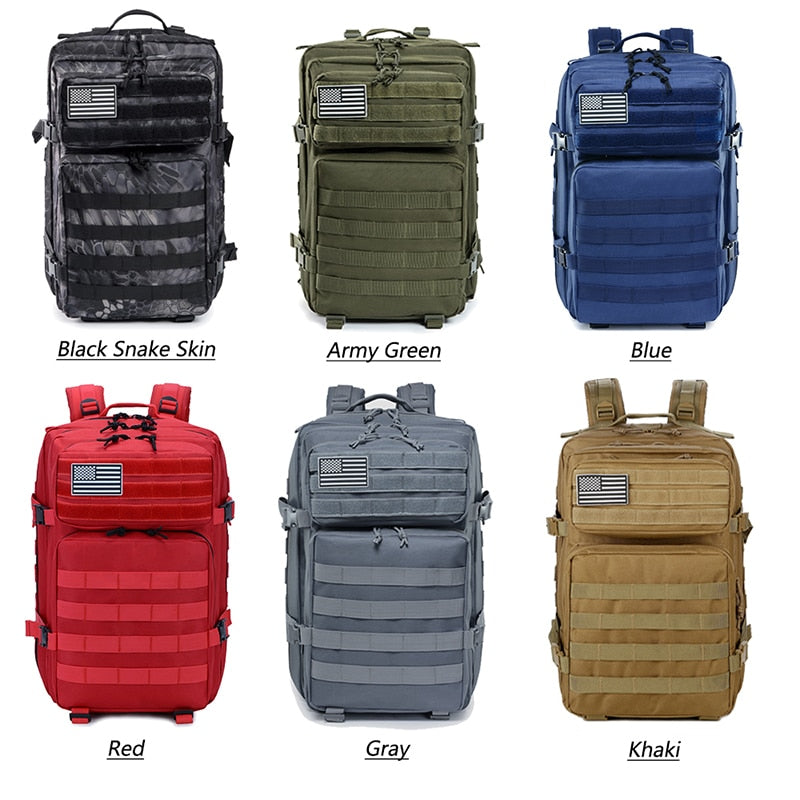 50L Camouflage Army Backpack Trekking  Waterproof