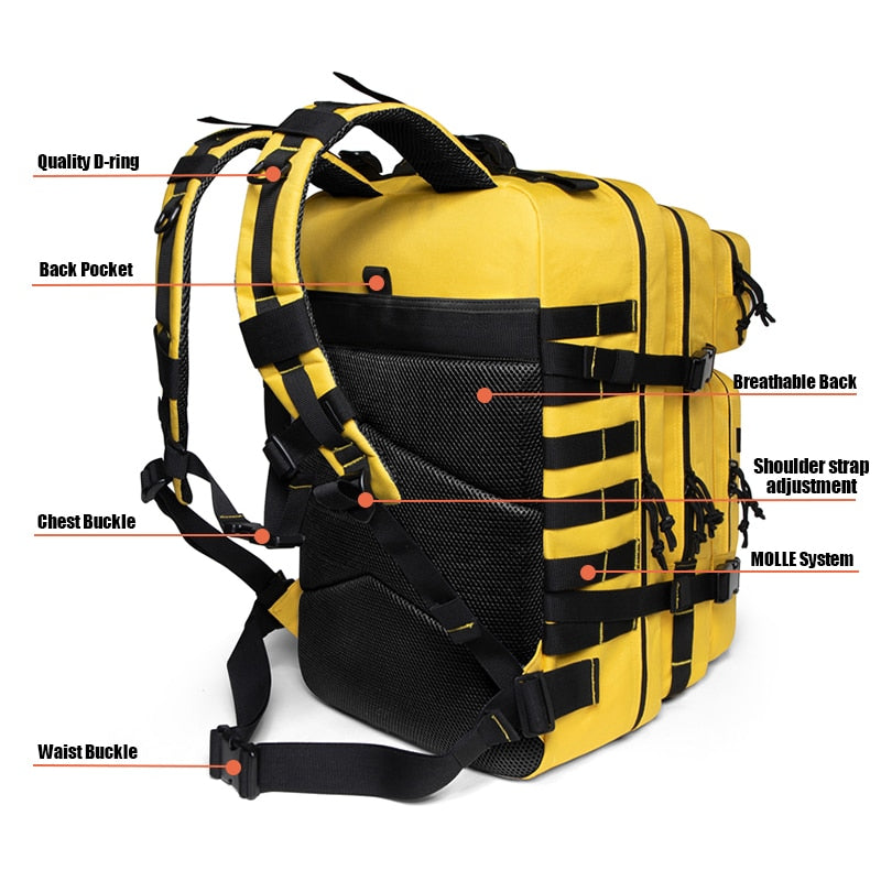 50L Waterproof Backpack For Man/Woman