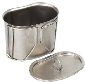 0.5L 1L Stainless Steel Military Canteen With Cup