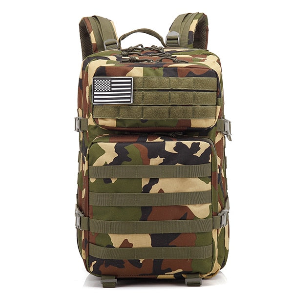 50L Camouflage Army Backpack Trekking  Waterproof