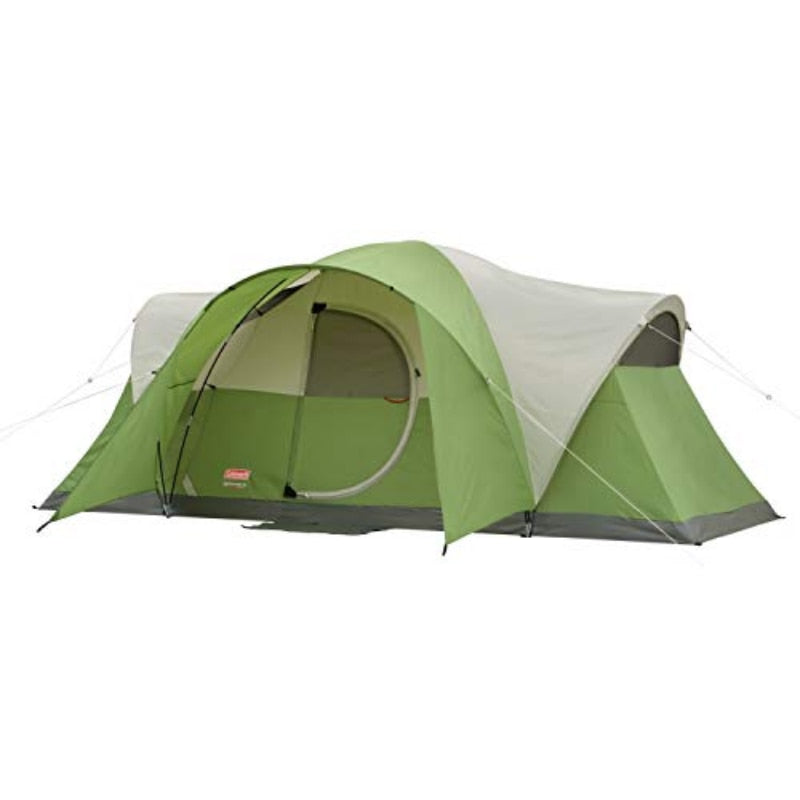 Coleman Camping Tent | 8 Person Montana Cabin Tent with Hinged Door