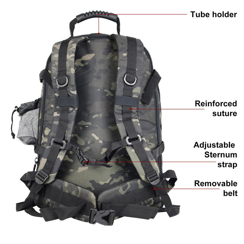 60L Military Tactical Backpack