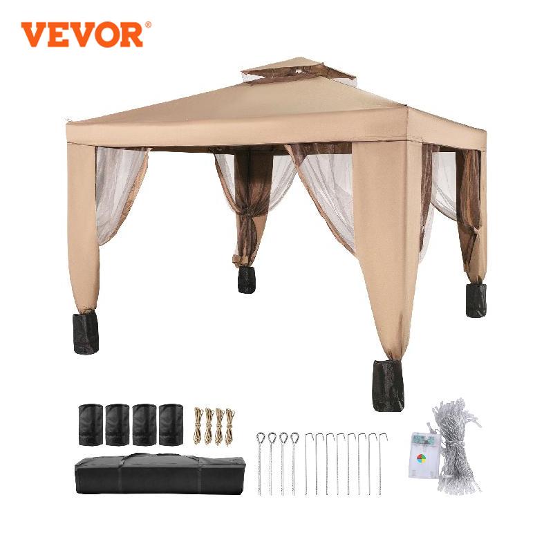 VEVOR Outdoor Gazebo Canopy Tent W/ Netting Sandbag Patio Garden Shade